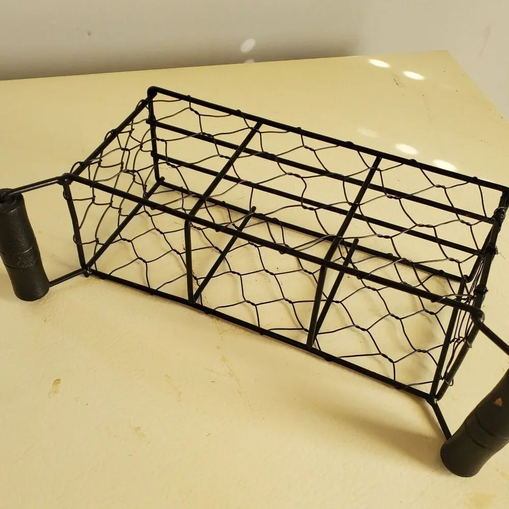 Chicken Wire Small Caddy Black